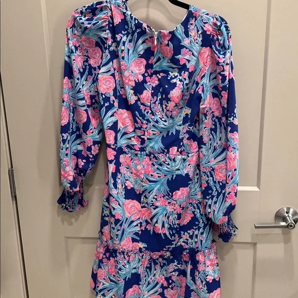 Lilly Pulitzer Pink and Blue Floral Dress - Picture 4 of 4